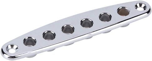Guitar String Through Plate, Zinc Alloy Electric Bass Guitar Parts, with 2 Screws, for Bass Guitar in Saudi Arabia