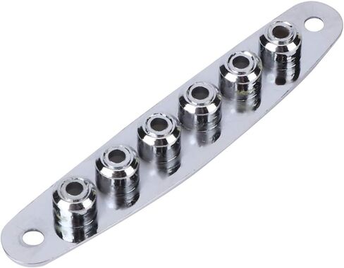 Guitar String Through Plate, Zinc Alloy Electric Bass Guitar Parts, with 2 Screws, for Bass Guitar in Saudi Arabia