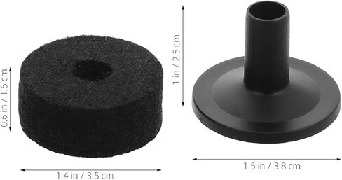 GALPADA Flanged Plastic Cymbal Sleeves Drum Kit Accessories with Felt Pads for Enhanced Sound Quality and Drum Cymbal Replacement Parts in Saudi Arabia