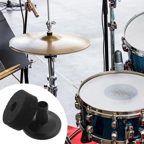 GALPADA Flanged Plastic Cymbal Sleeves Drum Kit Accessories with Felt Pads for Enhanced Sound Quality and Drum Cymbal Replacement Parts in Saudi Arabia
