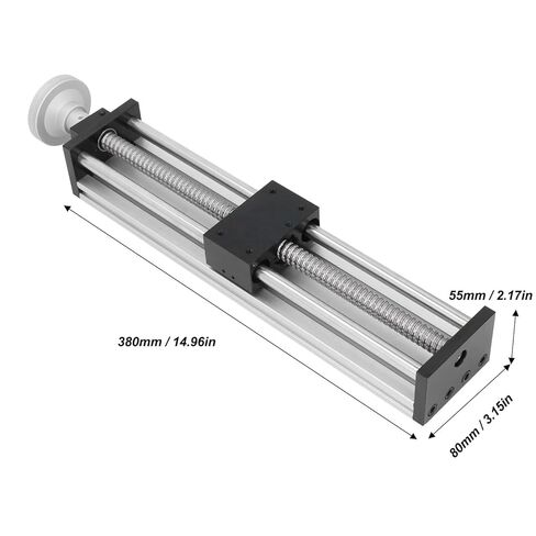 300mm Stroke CNC Linear Stage Motion Actuator for Router Machines, Aluminum Alloy, with Hand Crank Move for Precision Displacement, Suitable for Industrial Production in Saudi Arabia