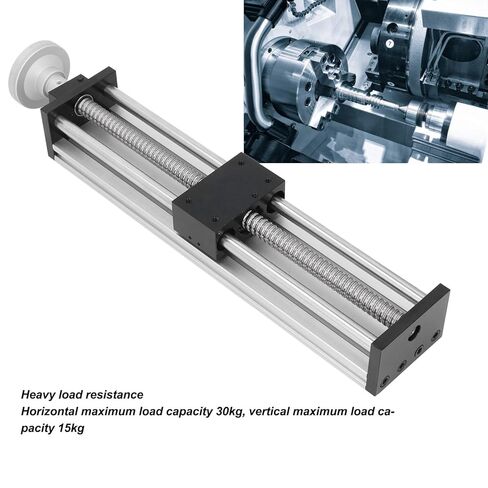 300mm Stroke CNC Linear Stage Motion Actuator for Router Machines, Aluminum Alloy, with Hand Crank Move for Precision Displacement, Suitable for Industrial Production in Saudi Arabia