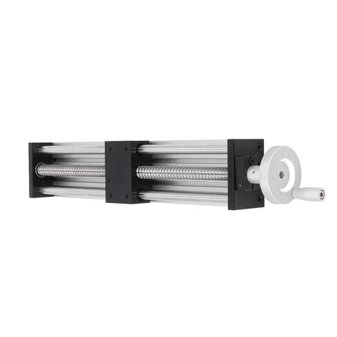 300mm Stroke CNC Linear Stage Motion Actuator for Router Machines, Aluminum Alloy, with Hand Crank Move for Precision Displacement, Suitable for Industrial Production in Saudi Arabia