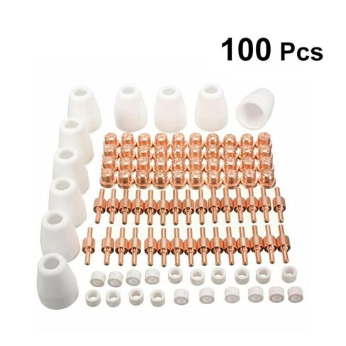 100PC Air Plasma Cutter Consumables Torch Tip Welding Kit for PT-31 LG-40 CUT-50 for Cutting Machines Nozzle in Saudi Arabia