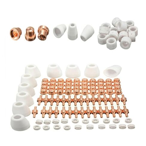 100PC Air Plasma Cutter Consumables Torch Tip Welding Kit for PT-31 LG-40 CUT-50 for Cutting Machines Nozzle in Saudi Arabia