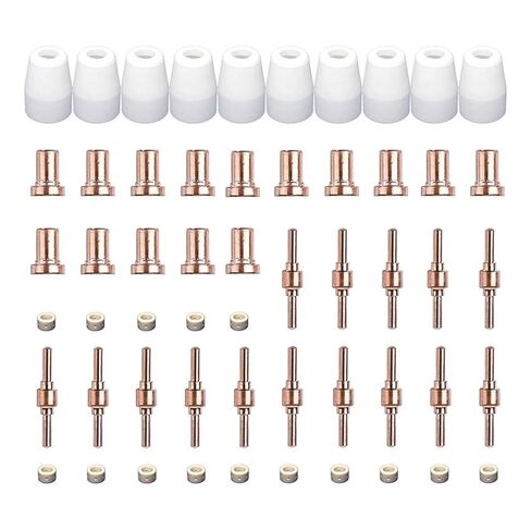 55Pcs Plasma Cutting Consumables Fit Cut40 50 with Cutter Torch PT31 LG40 Welding Nozzle in Saudi Arabia