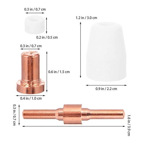 55Pcs Plasma Cutting Consumables Fit Cut40 50 with Cutter Torch PT31 LG40 Welding Nozzle in Saudi Arabia
