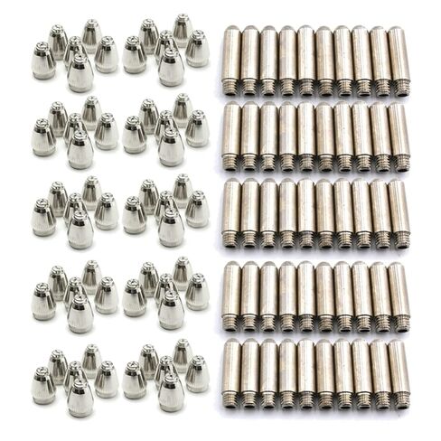 100pcs WSD60 AG60 Plasma Torch Consumables Kit Tips Nozzles Electrodes Cutting Soldering Tool Cutter Welding Nozzle in Saudi Arabia