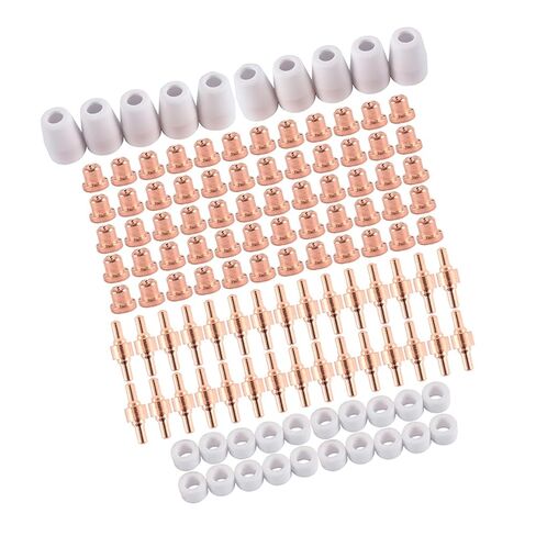 100Pcs Plasma Cutter Tip Electrodes & Nozzles Kit Consumable Accessories for PT31 Cut 40 50 Welding Tools Nozzle in Saudi Arabia