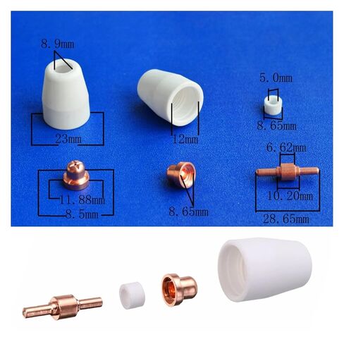 100Pcs Plasma Cutter Tip Electrodes & Nozzles Kit Consumable Accessories for PT31 Cut 40 50 Welding Tools Nozzle in Saudi Arabia
