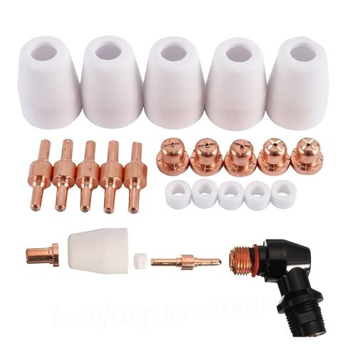 100Pcs Plasma Cutter Tip Electrodes & Nozzles Kit Consumable Accessories for PT31 Cut 40 50 Welding Tools Nozzle in Saudi Arabia