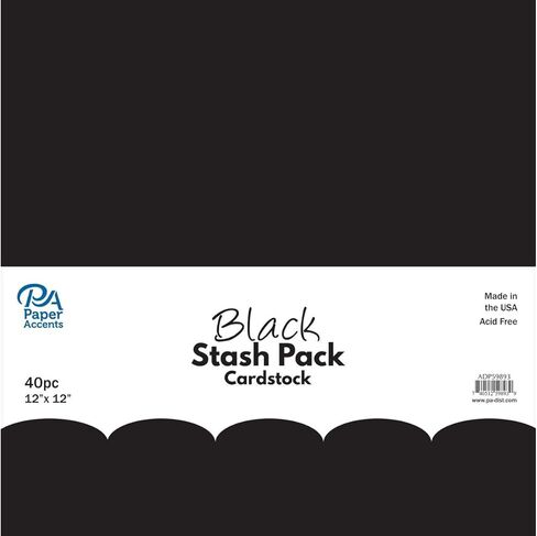 PA Paper Accents Stash Pack Cardstock Pack 12" x 12" Christmas Colored cardstock Paper for Card Making, Scrapbooking, Printing, Quilling and Crafts, 65lb., 40 Pieces in Saudi Arabia