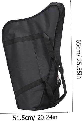 Toddmomy Reliable Lyre Bag Harp Carrying Bag Storage Pouch Musical Instrument Holder Lyre Harp Padded Harp Case Lyre Carrying Bag Lyre Carry Case Jaw Harp Student Harps Black Oxford Cloth in Saudi Arabia