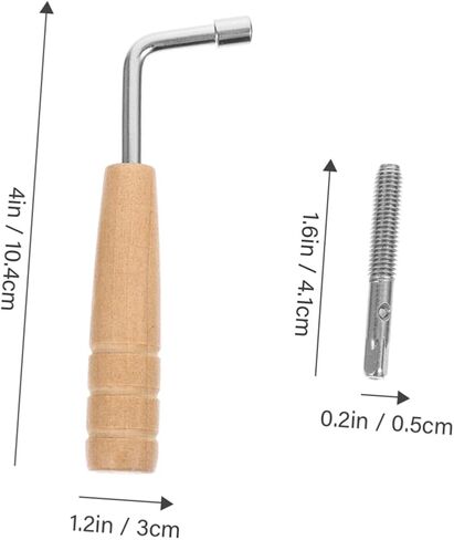 Lyre Harp String Pin Set Tuning Wrench Metal Turn Pins Replacement Accessories for Lyre Musical Instruments 1 Set in Saudi Arabia
