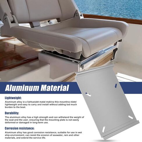 Boat Seat Mount Plate for Jon Boat Bench Seat for Attwood SP-15100 Sure Mount Seat Bracket Kit in Saudi Arabia