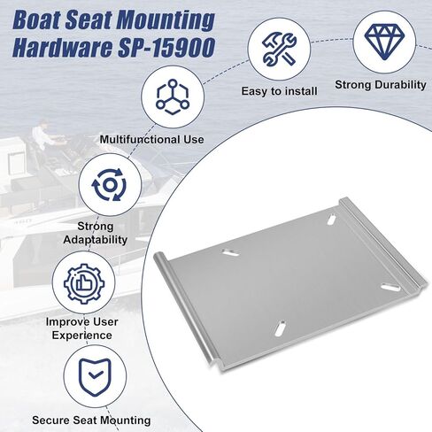 Boat Seat Mount Plate for Jon Boat Bench Seat for Attwood SP-15100 Sure Mount Seat Bracket Kit in Saudi Arabia
