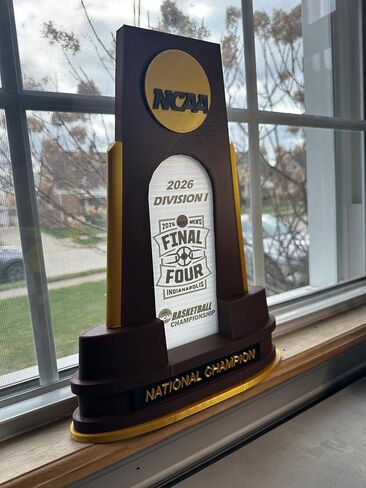 Championship Trophy Replica, 10 Inch Basketball Tournament Trophy, National Champion Display in Saudi Arabia