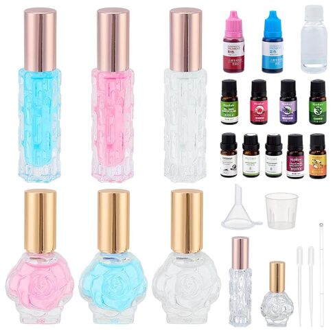 WEBEEDY 6 Sets Perfume Making Kit Complete Fragrance Crafting Gifts Set DIY Fun with Essential Oils, Glass Bottles, Colorants & Tools for Women Personalized Perfumes Scent Birthday Gift in Saudi Arabia