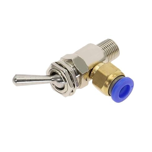 Air Pneumatic Mechanical Valve TAC2-3V Exhaust Valve 2 Position 3 Way M5 Female 1/8 Male Thread Toggles Switch(TAC2-3V -PC4MM) in Kuwait