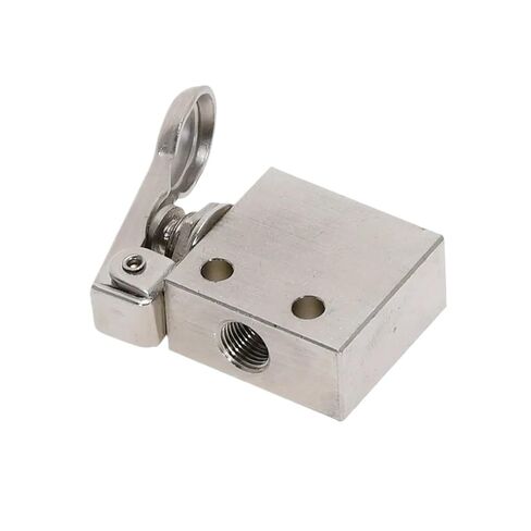 Mechanical Valve TAC2-31P 1/8" Thread 2 Position 3 Way Spring Return Lever Air Pneumatic Switch Fittings(PC 12mm Fittings) in Kuwait