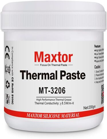 Maxtor MTP-3208 200g High Performance CPU Heatsink Thermal Paste, Thermal Grease for Industrial，PS5,Xbox， PC Automotive Electronics Power Modules, Non-Conductive (MTP-3206,200G) in Kuwait