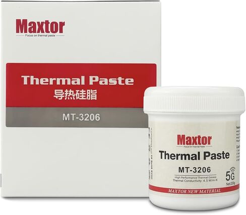 Maxtor MTP-3208 200g High Performance CPU Heatsink Thermal Paste, Thermal Grease for Industrial，PS5,Xbox， PC Automotive Electronics Power Modules, Non-Conductive (MTP-3206,200G) in Kuwait