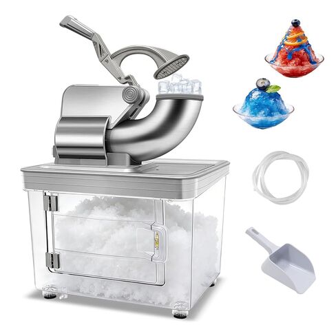 آلة مخروط الثلج 700 رطل/ساعة، ماكينة صنع الثلج التجارية 40 لتر، ماكينة حلاقة ثلج كهربائية من الفولاذ المقاوم للصدأ مع شفرات مزدوجة لبار المطعم in Kuwait