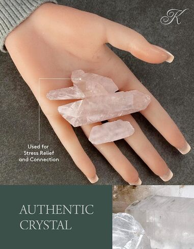 KALIFANO Quartz Points Bundle (500+ Carats) - Bulk High Energy Raw Lemurian Reiki Cuarzo Crystal Used for Clarity and Purpose - Information Card Included (Family Owned & Operated) in Saudi Arabia