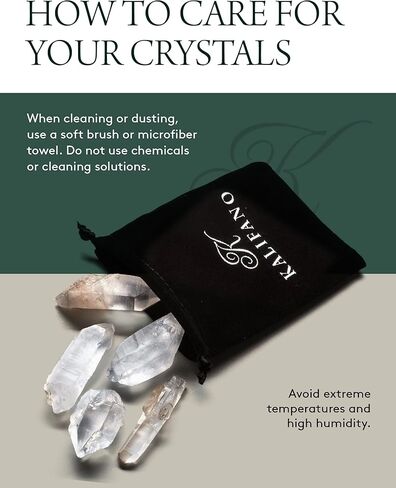 KALIFANO Quartz Points Bundle (500+ Carats) - Bulk High Energy Raw Lemurian Reiki Cuarzo Crystal Used for Clarity and Purpose - Information Card Included (Family Owned & Operated) in Saudi Arabia