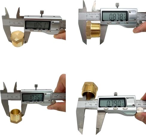 2 Pack Brass Pipe Plug 3/4" NPT Male Outer Hex Head Socket Plug Fitting for Plumbing by CX WONDERLAND in Kuwait