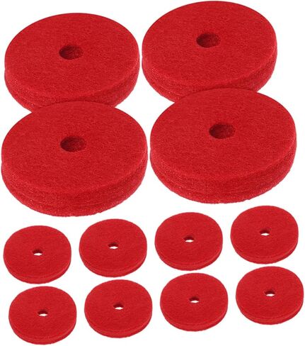 24pcs Thick Felt Cymbal Pads for Drum Stands Vibration Dampening Cushions Soft Protection for Jazz Drum Kits and Hi-hat Hardware in Saudi Arabia