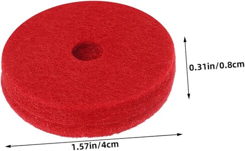 24pcs Thick Felt Cymbal Pads for Drum Stands Vibration Dampening Cushions Soft Protection for Jazz Drum Kits and Hi-hat Hardware in Saudi Arabia