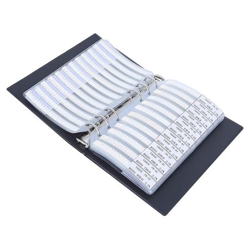 170pcs 0201 Resistor Kit, Compact Sample Book, Portable Organizer, Sturdy Plastic Case, for Hobbyists and Professionals in Saudi Arabia