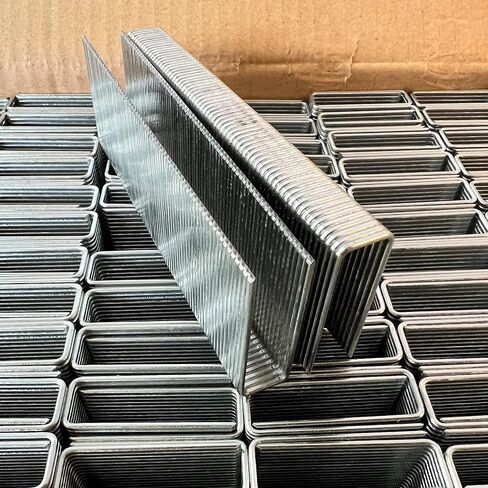 meite 16 Gauge 1/2-Inch Crown Staples, 1-1/2 Inch Length Galvanized Heavy-Duty Construction Narrow Crown Staples for Roofing Truss Assembly Fencing Siding Upholstery, GS-Style 10,000 PCS in Saudi Arabia