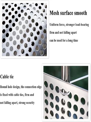 304 Stainless Steel Perforated Sheet for Garden Balustrades & Windows, Leak-Proof Anti-Theft Mesh Pads, Round Shield Gasket (55x350cm) - Durable & Versatile in Kuwait