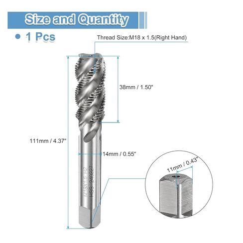 M2 -M22 دوامة الناي الموضوع الحنفية متري آلة الصنابير 1 قطعة (M18 X 1.5) in Kuwait