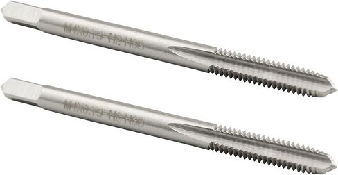 Burkit 2pcs M4 X 0.75 Thread Tap Right Hand, HSS M4 x 0.75 Straight Fluted Machine Tap in Saudi Arabia