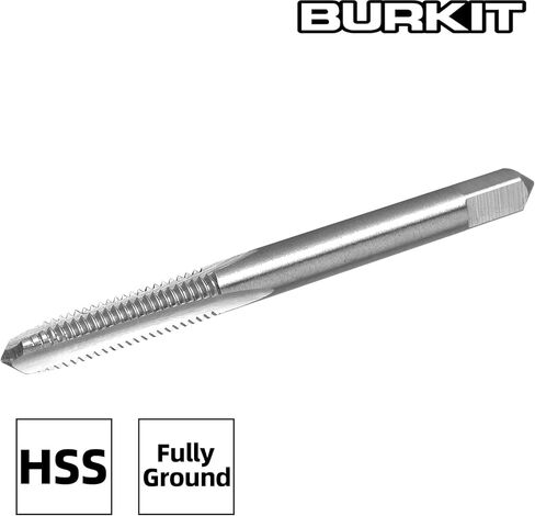 Burkit 2pcs M4 X 0.75 Thread Tap Right Hand, HSS M4 x 0.75 Straight Fluted Machine Tap in Saudi Arabia