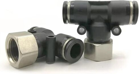 PTF موصل سريع هوائي N1/8 "1/4" 3/8 "1/2" أنبوب تي على شكل حرف T 5/32 1/4 5/16 3/8 PU 1 قطعة (PTF 1l4-N03(NPT3l8)) in Saudi Arabia