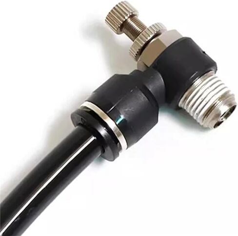 SL Pneumatic Quick Connect Throttle Valve Pipe 5/16" 1/4" 3/8" 1/2" PU Thread 1/8 1/4 3/8 1/2 1Pcs(SL 1l4-PT3l8) in Saudi Arabia