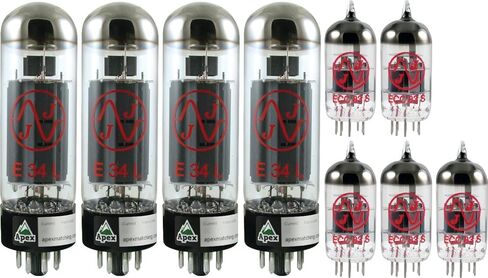 مجموعة أنابيب مارشال JVM410H. أنابيب JJ (x4 E34L، x5 12AX7)، متطابقة مع Apex in Kuwait
