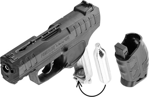 مجموعة ARMYBOY لـ Daisy Powerline Model 426 Air Gun BB Pistol │ .177 Cal BB Gun CO2 نصف تلقائي │ ما يصل إلى 430 إطارًا في الثانية │15 مجلة Rd │ تتضمن المجموعة: BB Gun، BBS، CO2، نظارات أمان سوداء in Saudi Arabia
