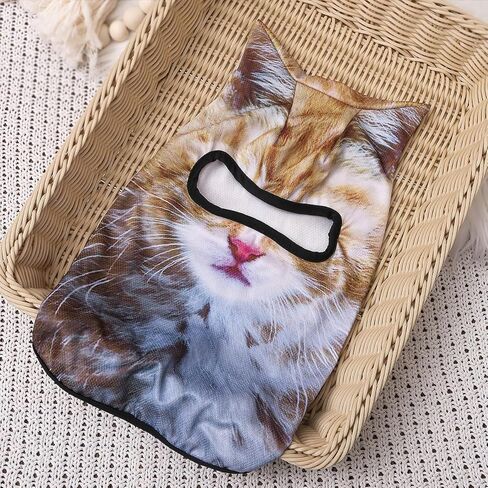 3D Cat Sheisty Ski Balaclava Face Mask with Ears Animal Ski Mask for Music Festivals Halloween Outdoor Antists in Kuwait