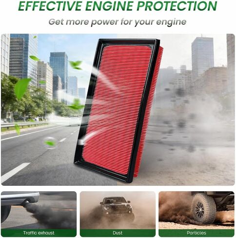 Engine & Cabin Air Filter with Activated Carbon Compatible with Highlander 2021-2023, Replacement for CF12157 & CA12289 in Kuwait