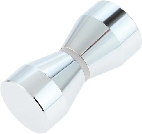Aluminum Alloy Back-to-Back Glass Door Puller Push Single Glass Door Knob Bathroom Shower Cabinet Handle 6mm to 18mm Thick Glass(Polished Chrome D) in Kuwait