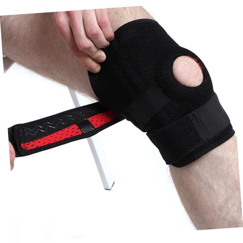4-Spring Sports Knee Pads Large Anti-Slip Support Brace Breathable Knee Protector for Mountaineering 23 * 57.5CM Suitable for Weights Over 75KG in Saudi Arabia