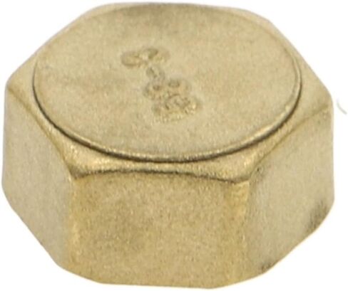 Brass Pipe Hex Head End Cap Fitting Male Thread 1/8"-1"(Male,1 PCS-1/8") in Kuwait