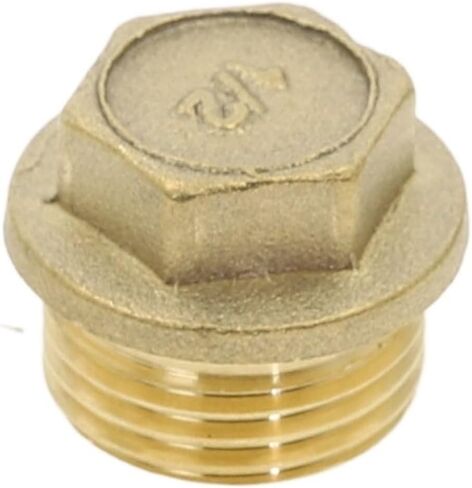 Brass Pipe Hex Head End Cap Fitting Male Thread 1/8"-1"(Male,1 PCS-1/8") in Kuwait