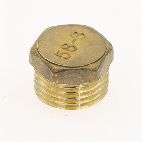 Brass Pipe Hex Head End Cap Fitting Male Thread 1/8"-1"(Male,1 PCS-1/8") in Kuwait