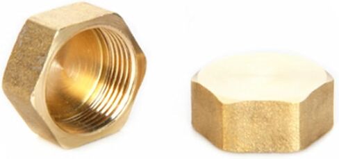 Brass BSP Female Thread Hex Head Pipe End Cap Multiple Sizes(1) in Kuwait